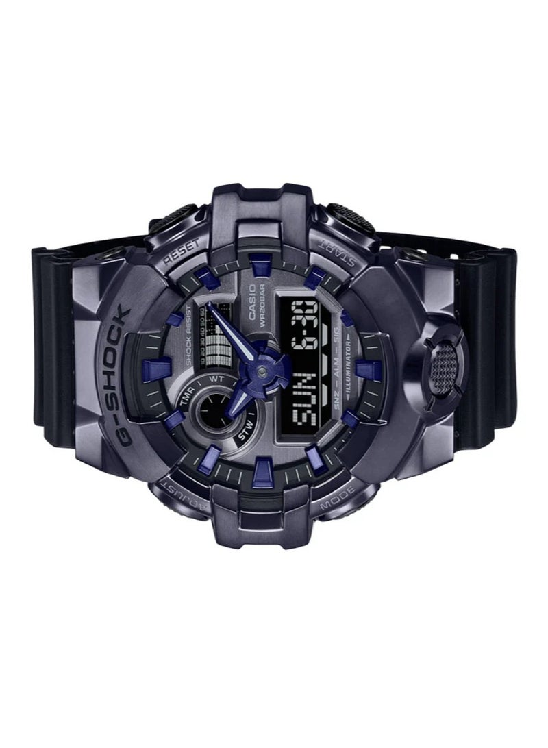 جي شوك ساعة جي ستيل للرجال، تناظرية ورقمية - GM-700P-6ADR - Image 2