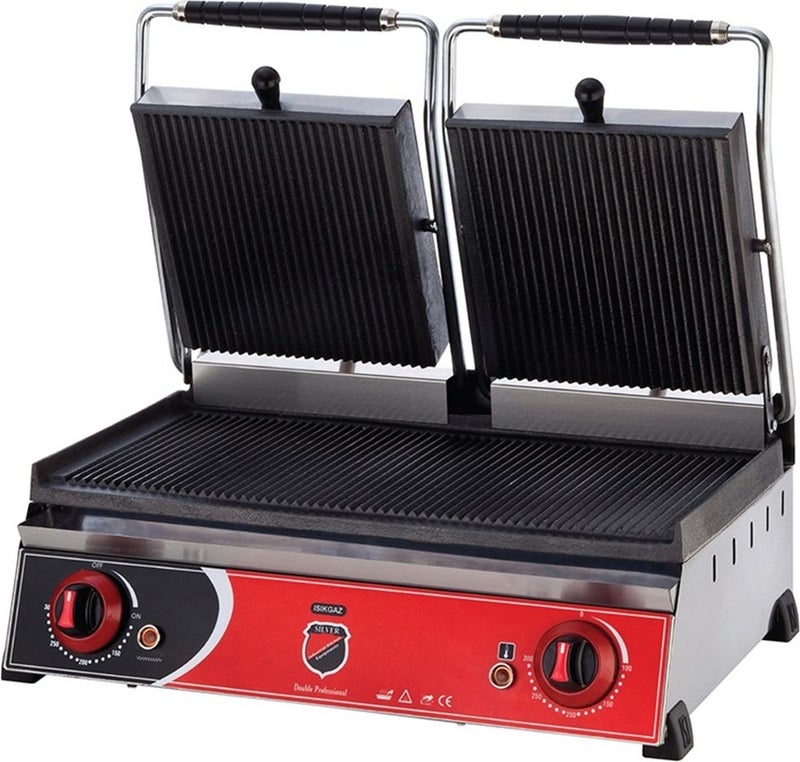Işıkgaz Silverinox Electric Cast Iron Double Cover 20 Slice Toaster SLVR-2132  - Image 1