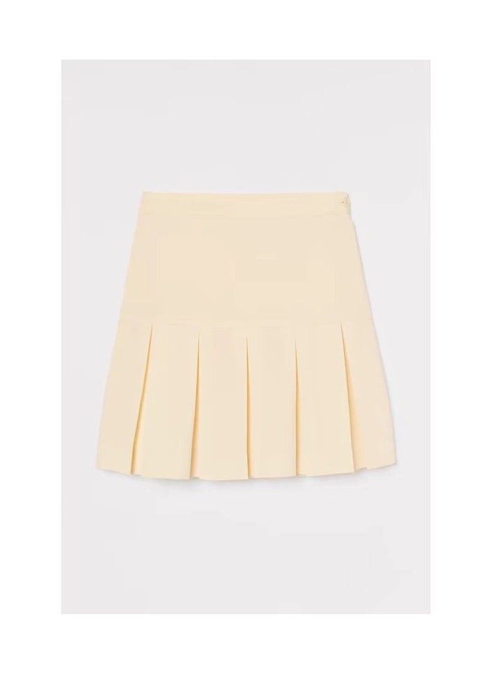 H and M - Autumn College Style Pleated High Waisted Slimming Pleated Skirt Short Skirt - Image 1