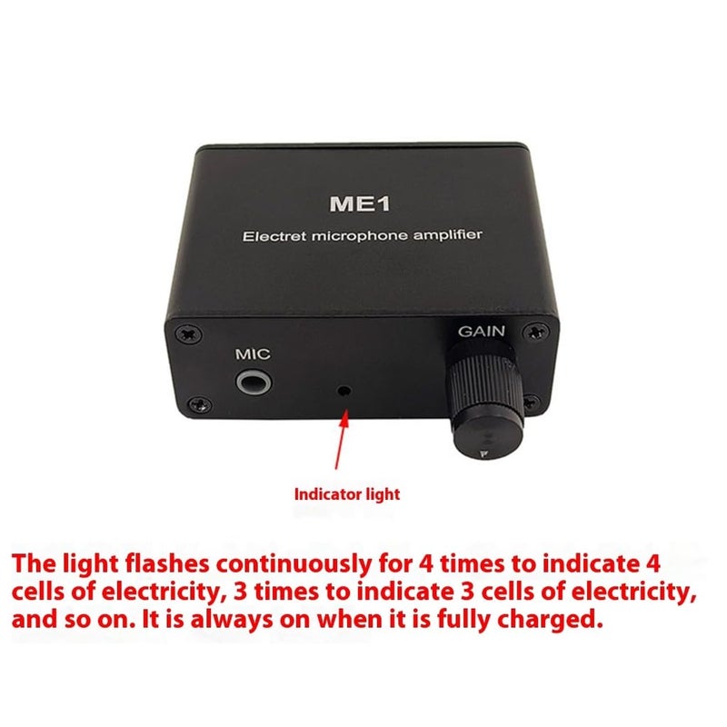ME1 Instrument Preamp with 3 Independent Outputs Wide Amplification Mobile Charging - Image 4