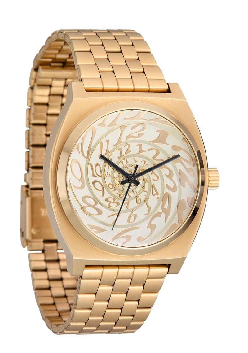 NIXON Time Teller A045-100m Water Resistant Men's Analog Fashion Watch (37mm Watch Face, 19.5mm-18mm Stainless Steel Band) - Image 1