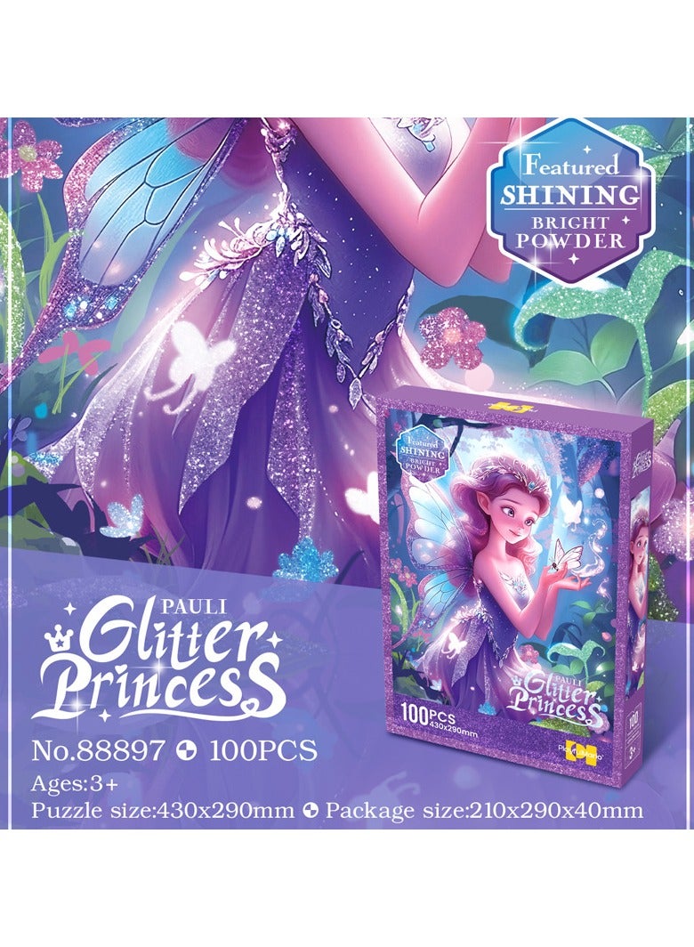 لغز الصور المقطعة للأميرة - 100 قطعة - لعبة أطفال - ألعاب ذهنية - لعبة تعليمية لتطوير الطفل - Image 2