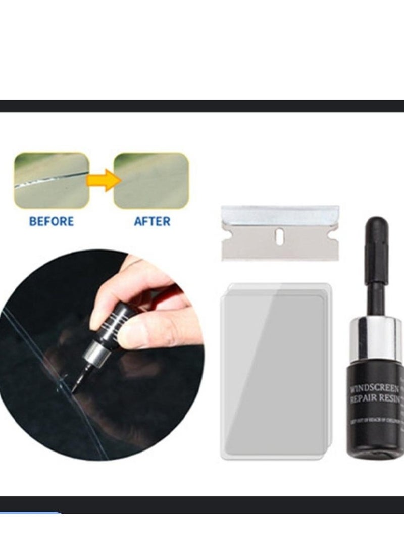 HL Windscreen Repair Resin-Auto Glass Repair Tools,Windshield Crack Repair Kit, Automotive Glass Nano Repair Fluid, Car Windshield Repair Resin Cracked Glass Repair Kit, Glass Corrector Set, Crack Repair - Image 4