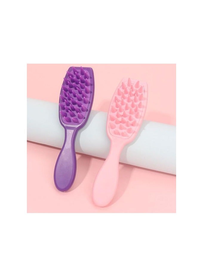 فرشاة شامبو لتدليك تزيل القشرة وتخفيف الحكة ١ قطعة - قد يختلف اللون - Image 3