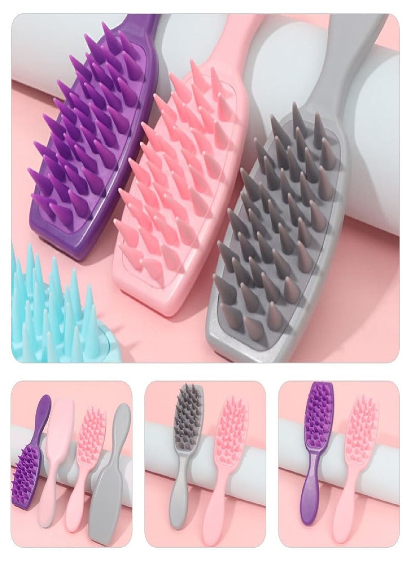 فرشاة شامبو لتدليك تزيل القشرة وتخفيف الحكة ١ قطعة - قد يختلف اللون - Image 5