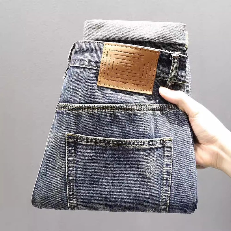 Unisex Classic Denim Jeans Loose Fit Daily Outdoor Wear - Image 4