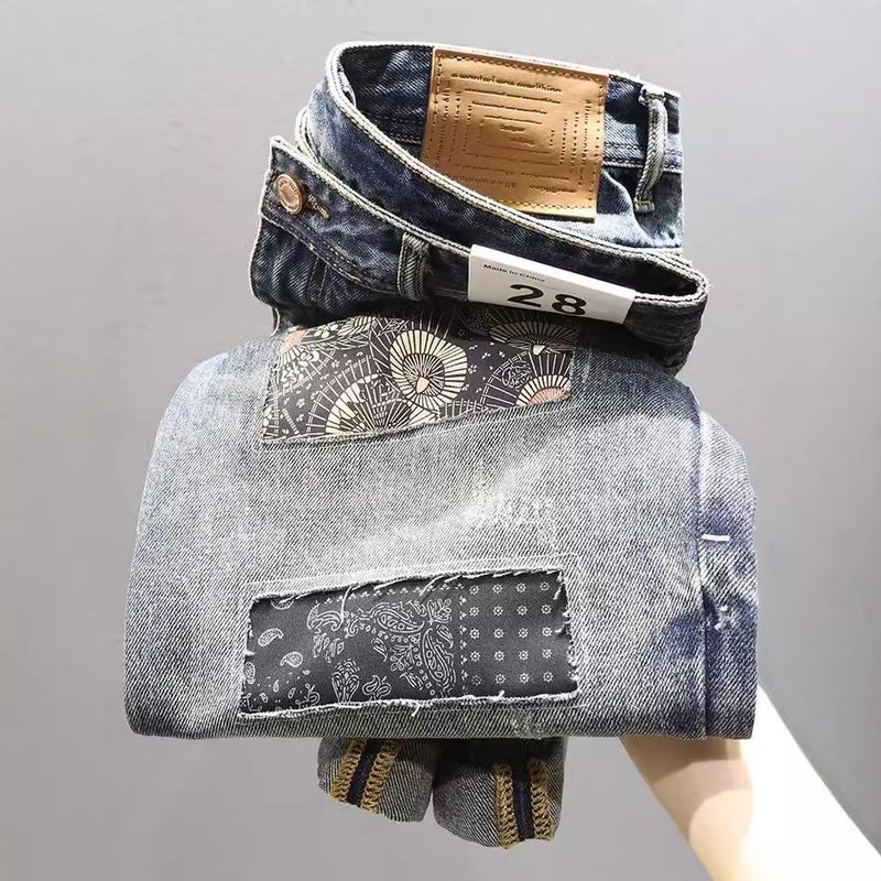 Unisex Classic Denim Jeans Loose Fit Daily Outdoor Wear - Image 3