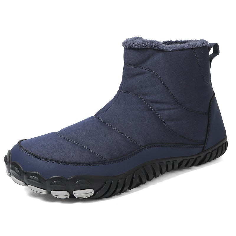 Snow Boots Winter and Spring Warm Outdoor Couple''s Cotton Shoes Casual Hiking Cotton Shoes Non-slip Wear-resistant Waterproof fleece-lined - Image 1