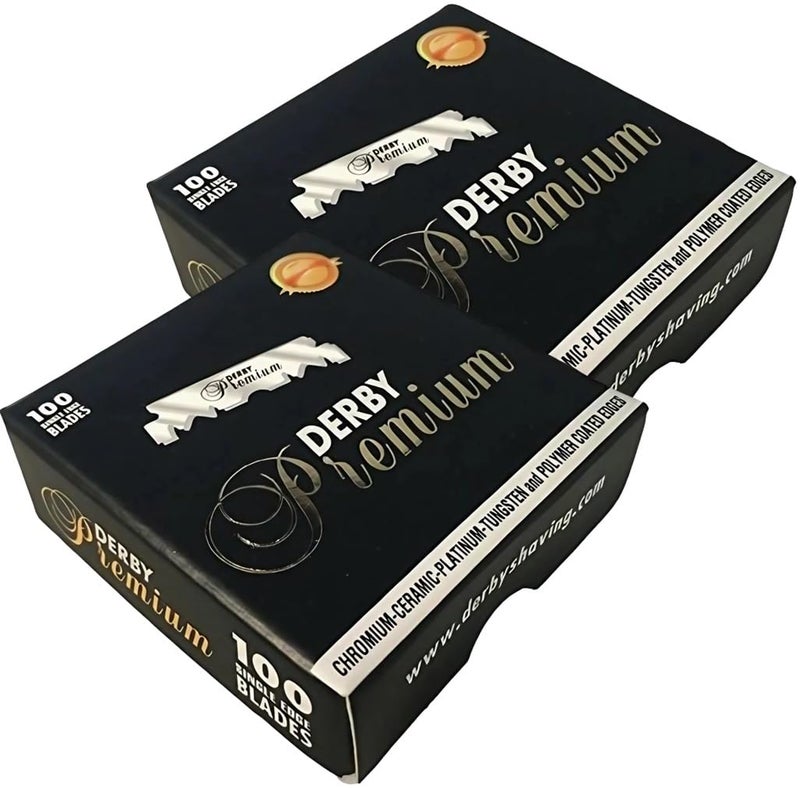 Derby 200 "Derby Premium" Single Edge Razor Blades for straight razor - Image 1