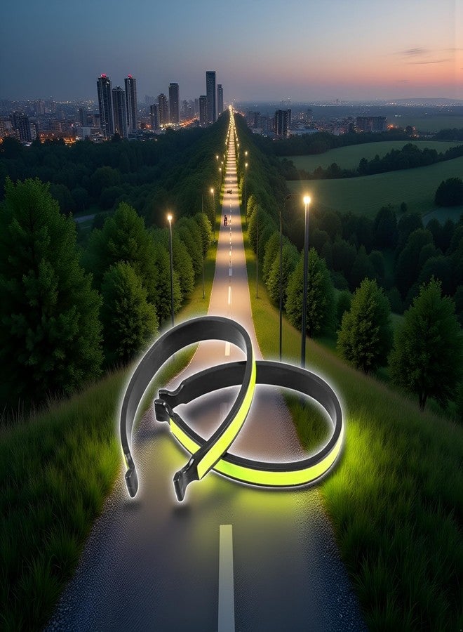 مشبكان عاكسان للكاحل من Qintreesify لركوب الدراجات، مناسبان للدراجات الهوائية. مشبك لتثبيت أطراف البنطال، مناسب للدراجات الهوائية، معدات ركوب الدراجات، مشبك لف البنطال، معدات عاكسة، إكسسوارات خارجية. - Image 4