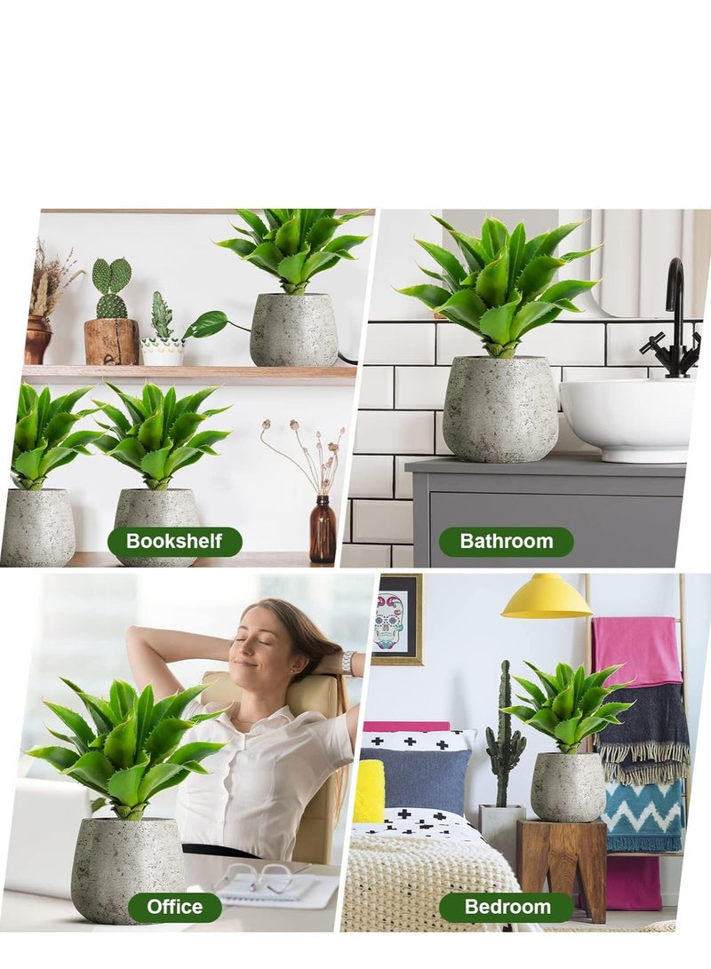 SYOSI 4 Pcs Artificial Succulents Plants Large Fake Faux Unpotted Leaves Realistic Aloe Plant DIY Crafting Greenery Indoor Decor for Home  - Image 5