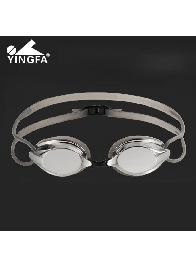 Yingfa Swimming Goggles, Anti-fog, High-definition, For Compeions And Training, Coated, Small Frame, For Teenagers, Men And Women, Y570afm, Black - Image 1
