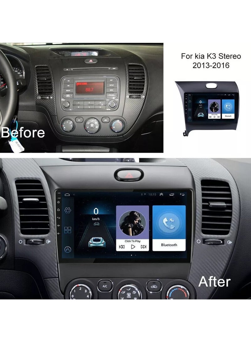 Vierex Android Car Stereo Screen For KIA Cerato K3 Radio 2013-2018 Cerato Carplay Android Auto Wireless 4GB RAM 32GB ROM WiFi DSP Radio BT HD Camera Included Fast Interface - Image 2