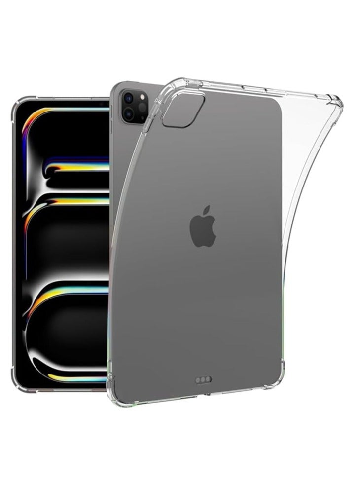 DUSALA Clear Protective Case for iPad Pro 13 m4 2024 Slim Bumper Corners Soft Transparent Back Cover (iPad Pro 13 (7th Gen 2024) - Image 1