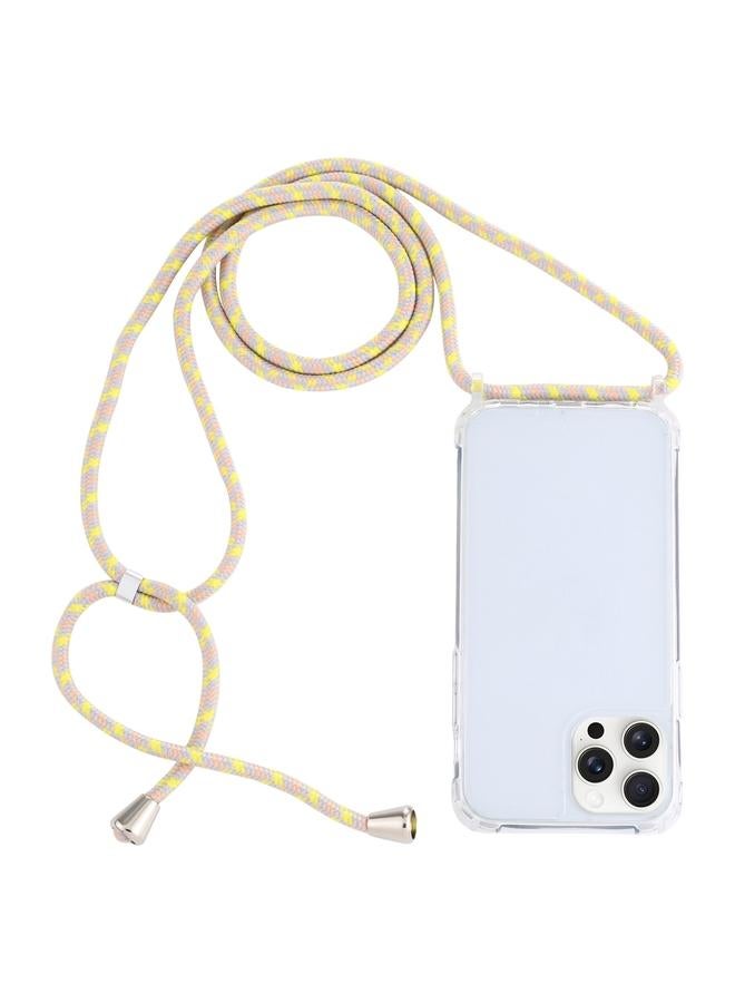 erorex Case For iPhone 16 Pro Transparent Acrylic Airbag Shockproof Phone Protective Case with Lanyard - Image 1