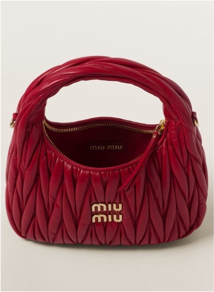 Miu Miu MIU MIU Wander quilted nappa leather hobo Crossbody Shoulder Bag  - Image 5