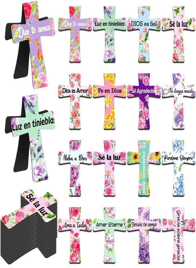 Skyygemm 48 Pcs Spanish Bible Verse Magnetic Bookmarks Separadores para Biblia En Spanish Cross Bookmarks for Bible Christian Gift for Women Bulk Mother's Day Church Gift's for Study Supplies - Image 1