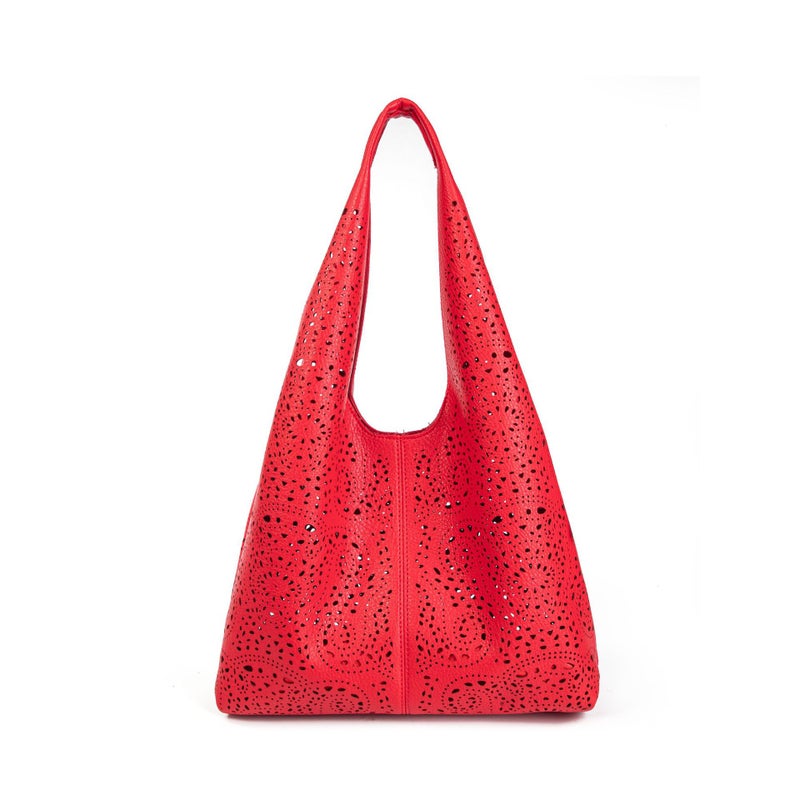 2025 Spring Retro Paisley Hollow Women'S Bag Casual Versatile Large Double Shoulder Crossbody Bag - Image 1