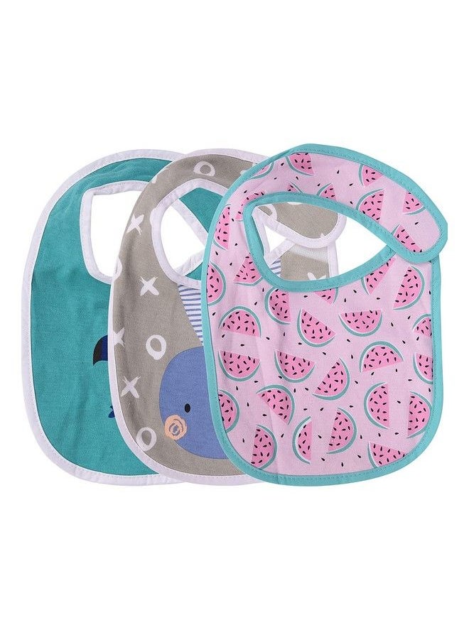 MOM'S HOME Moms Home New Born Baby Cotton Bibs Super Absorbent Gentle To Baby Delicate Skinpack Of 6 (0 9 Months)  - Image 4