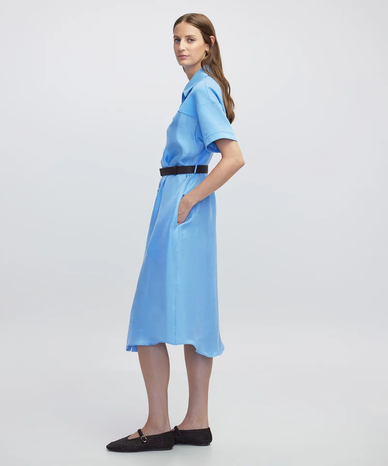 Ipekyol  Relaxed Fit Belted Shirt Dress for Women | Best Price UAE