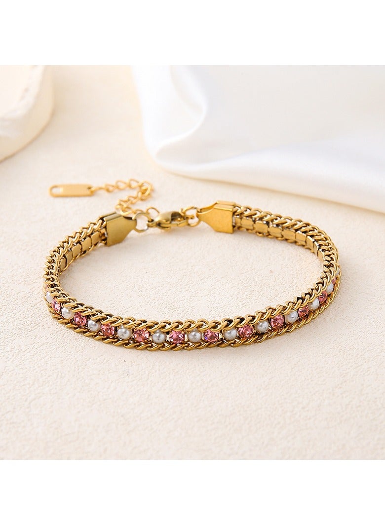 Mark Fairwhale Fashionable High-end Light Luxury Four Petal Flower Bracelet 