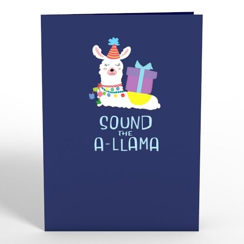 Lovepop Birthday Pop-Up Card for Her, Him, Men, Women - 3D Animal Greeting Cards - Sound The A-Llama - 5" x 7" - Blank Notecard & Envelope Included - Image 3