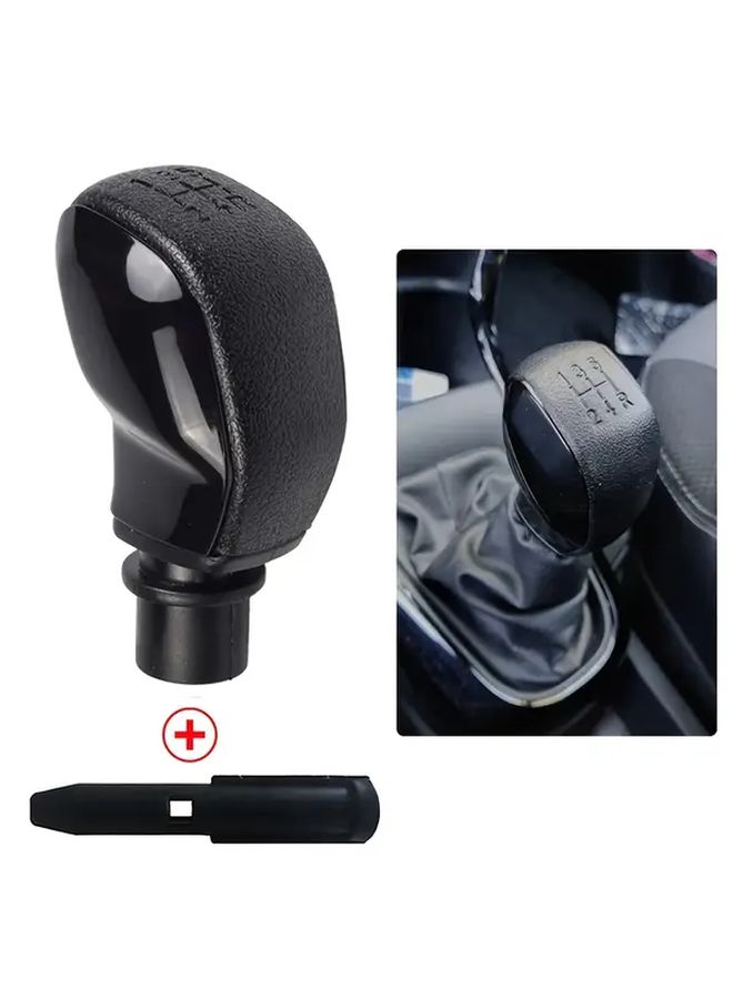 Black 5 Speed Gear Shift Knob Textured Grip Polished Finish - Image 5