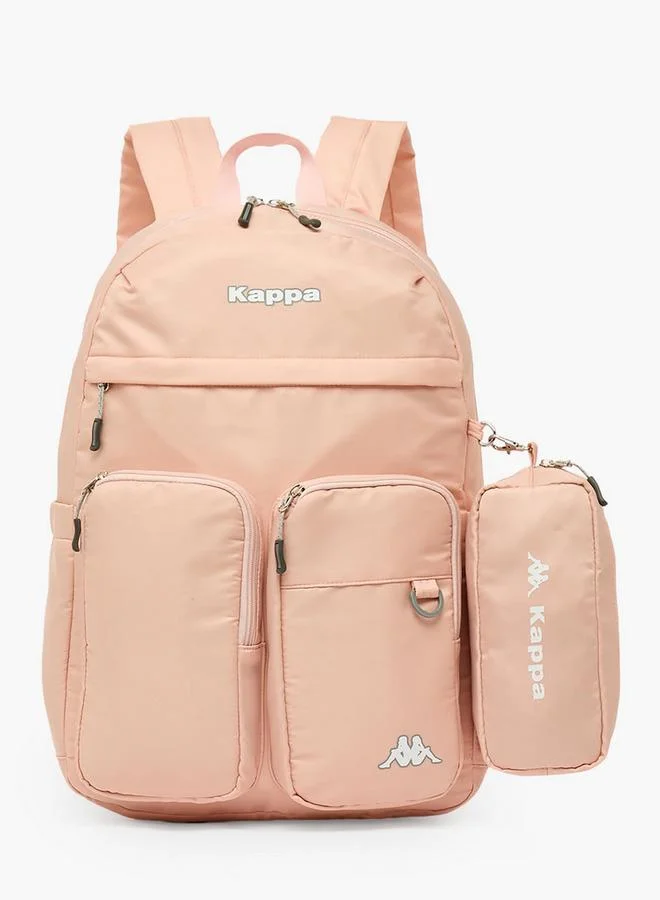 كابا Logo 2-Piece School Backpack Set For Kids 13 Years+ With Pencil Pouch