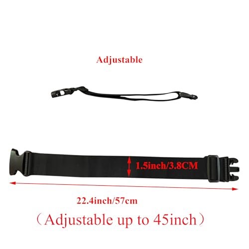 monochef 2pcs Travel Luggage Straps for Suitcases, Two Add a Bag Travel Luggage Adjustable Buckle Belt Travel Accessories Connector Attachment - Connect Your 3 luggages - Image 2