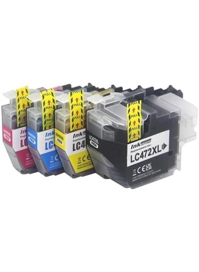 متوافق LC472XL LC472 خرطوشة حبر 1 مجموعة 4 قطع لطابعات MFC J3540DW J3940DW J2340DW
