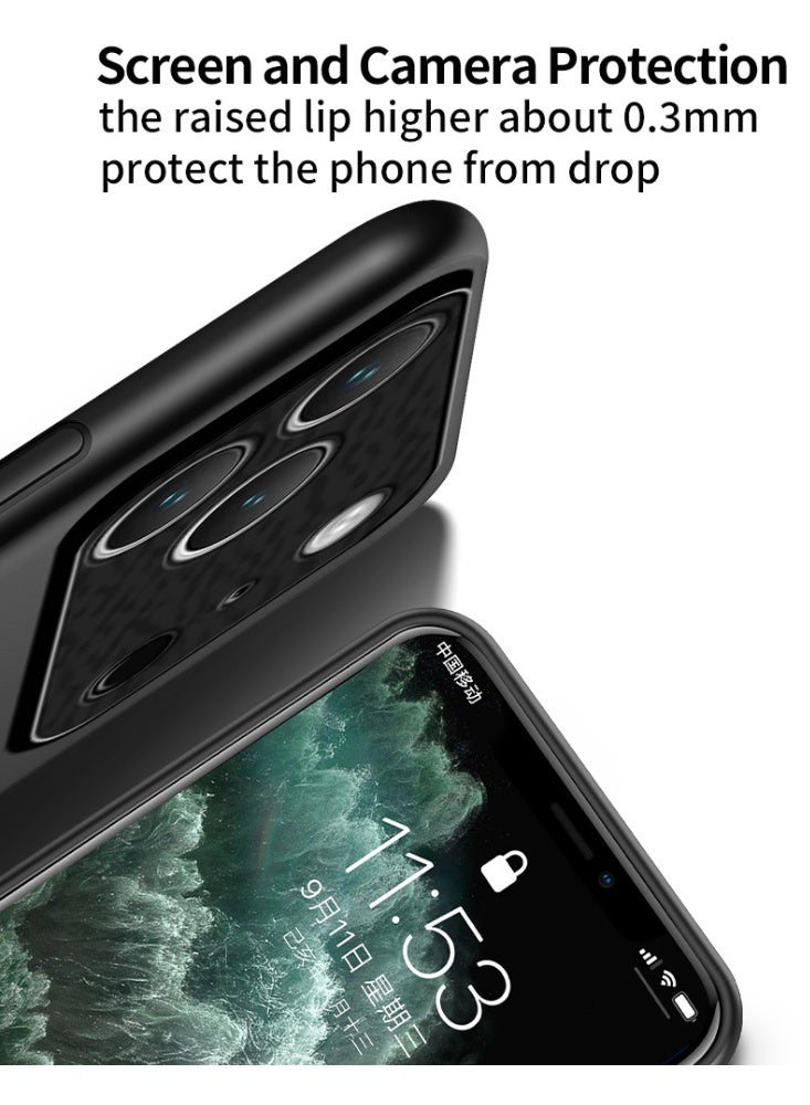 ICARLUS Case for iPhone 17 Pro Max Magnetic Cover Moire Black - Image 4