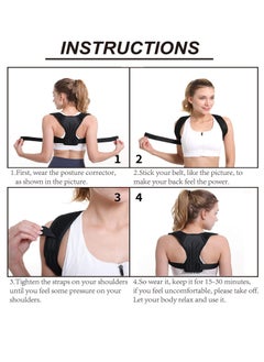 Y&D Posture Corrector for Women and Men, Adjustable Shoulder Straps Back Brace/Back Straightener / Trainer Effective Neck, Shoulder, Upper Pain Relief (Large)  - Image 3