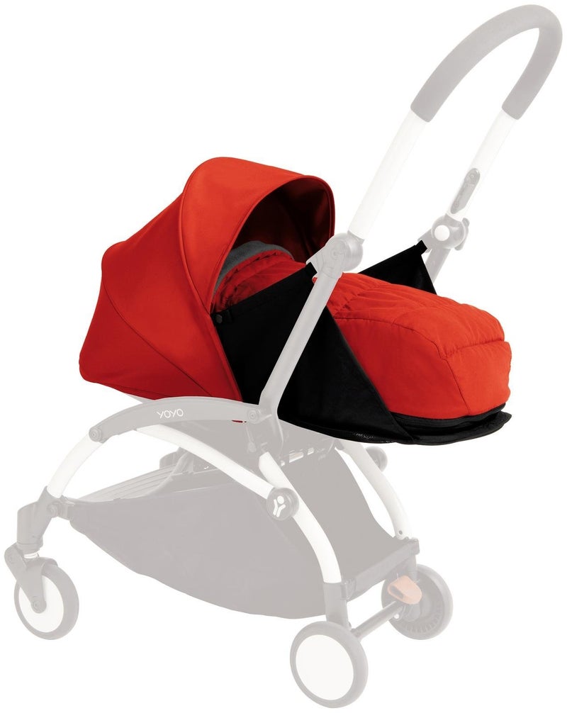Babyzen YOYO 0+ Newborn Pack, Red - Includes Mattress, Canopy, Head Support & Foot Cover - Requires YOYO2 Frame (Sold Separately) - Image 4