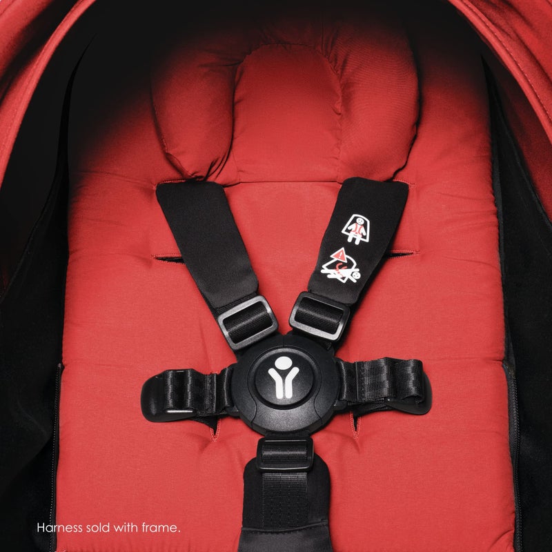 Babyzen YOYO 0+ Newborn Pack, Red - Includes Mattress, Canopy, Head Support & Foot Cover - Requires YOYO2 Frame (Sold Separately) - Image 3
