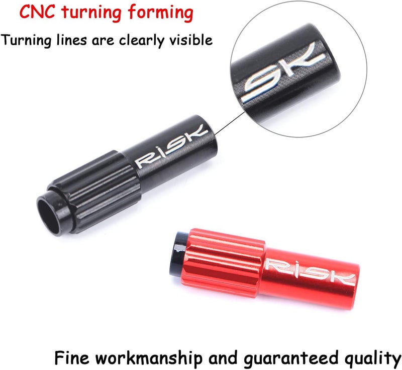 Farbetter Bicycle Cable Adjusters, Bike Brake Cable Gear Shift Connector Line Regulator Adjuster Housing Cap 2pcs/ Pair - Image 4