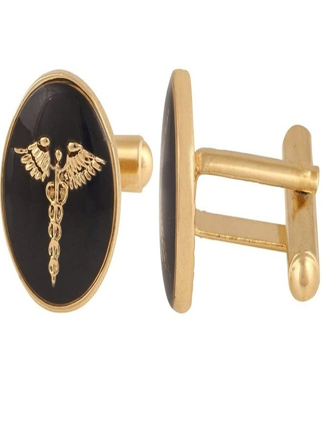SANDHA Men Cuff Links Cufflinks Set Men in a Gift Box Golden And silver for men Cufflink,Tie Pin Combo Set colors available (cufflinks 7) - Image 2