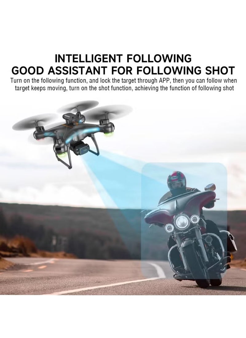 TIGER - F192 Drone with HD Camera – 90° Remote ESC Camera, Multifunctional Mini Drone with Optical Flow Positioning, Handless Mode, Altitude Mode, 360° Flip, WiFi, One Key Return, Obstacle Avoidance, LED Lights - Image 1