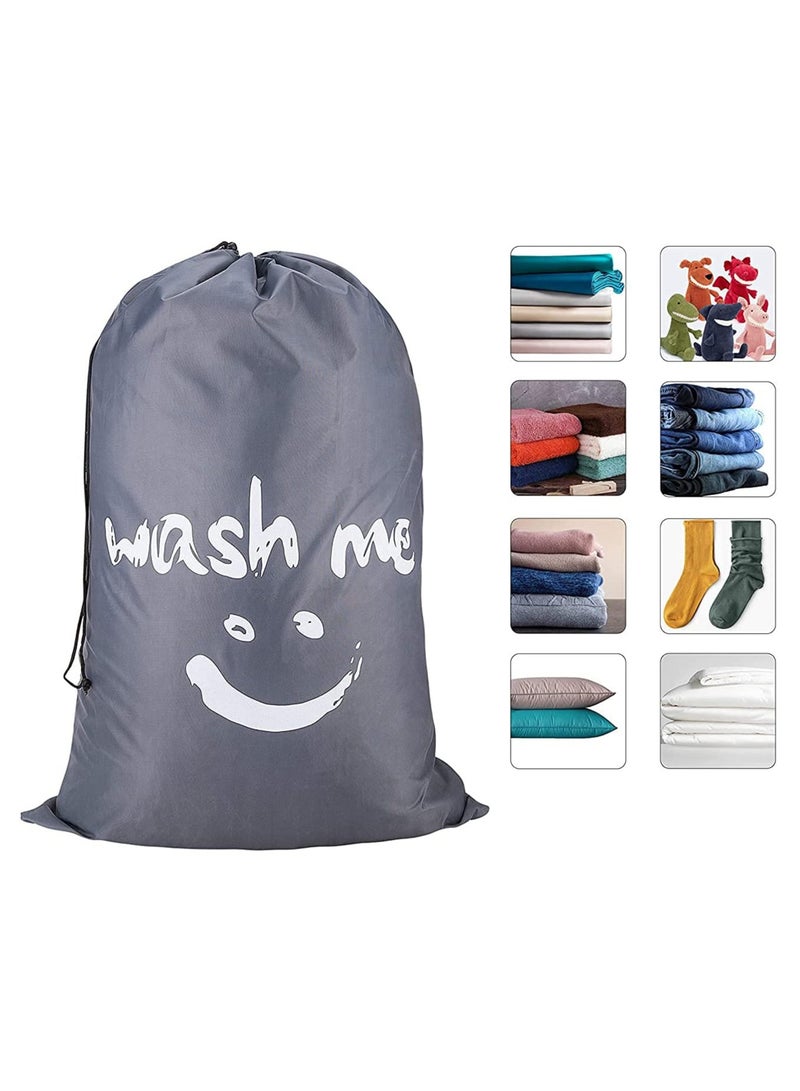 Rubik 2-Pack Wash Me Laundry Bag, Extra Large Machine Washable Travel Dirty Clothes Storage Organizer Basket Drawstring Closure 100 x 69cm  - Image 2