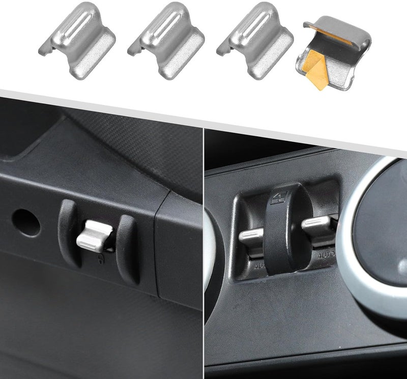 Jimen غطاء زر مفتاح نافذة وحدة التحكم المركزية Jimen 4 قطع لجيب رانجلر JK و JKU - Image 1