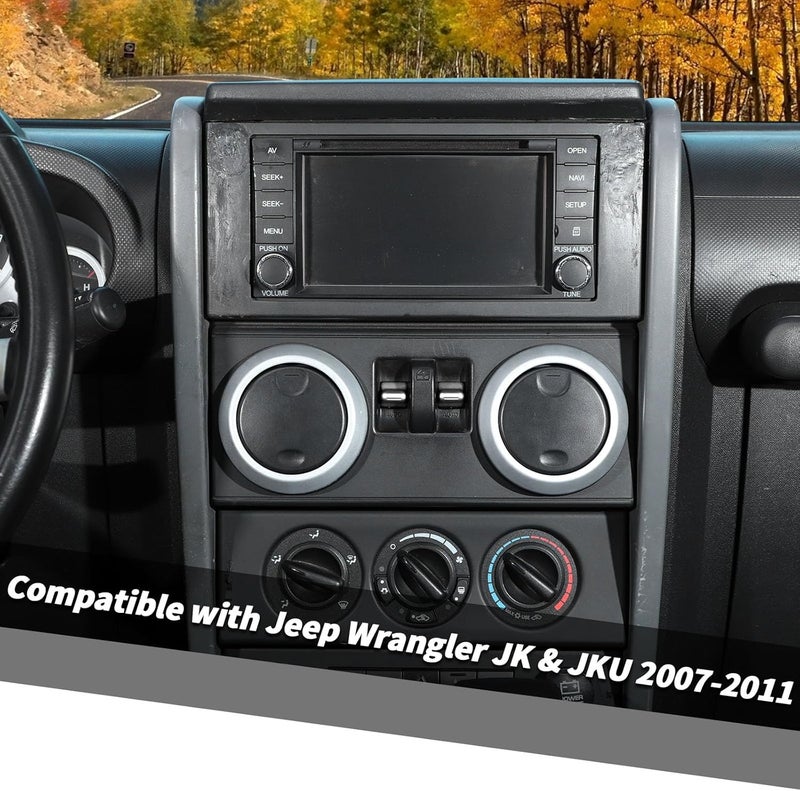 Jimen غطاء زر مفتاح نافذة وحدة التحكم المركزية Jimen 4 قطع لجيب رانجلر JK و JKU - Image 2