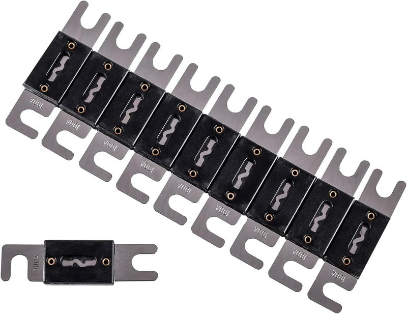 Skar Audio 100 Amp Nickel Plated ANL Fuses (10 Pack) - Image 1