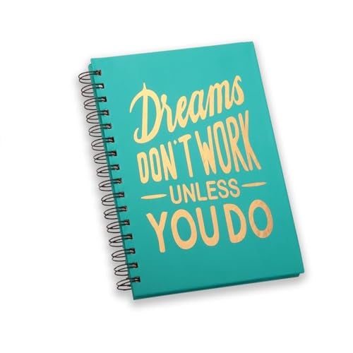 COI A5 Budget Planner, Journal & Daily Organizer | Neon Teal Gold Foil Cover | Undated Financial Tracker, Goal Setter, Monthly & Daily Planner with Stickers | Productivity & Expense Management Diary - Image 4