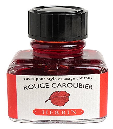 Jacques Herbin Herbin Fountain Pen Ink - 30ml Bottled - Rouge Caroubier - Image 1