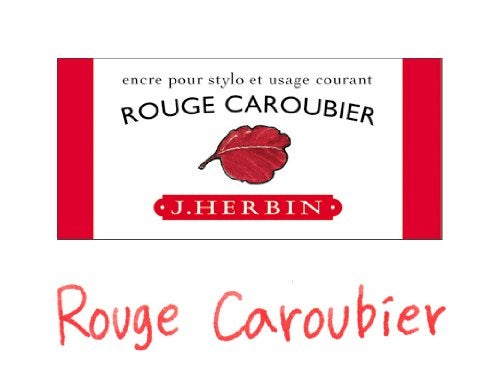 Jacques Herbin Herbin Fountain Pen Ink - 30ml Bottled - Rouge Caroubier - Image 4