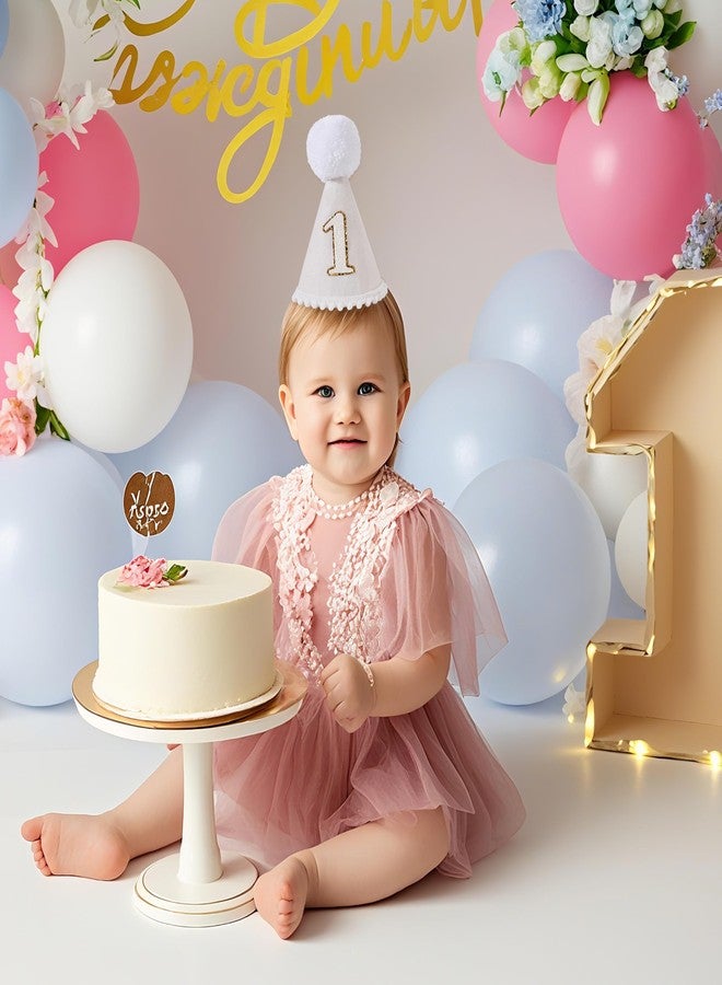 BOOMPA Boho 1st Birthday Hat Boho First Birthday Decorations (White, Costume Headwear, Natural, Baby) - Image 3