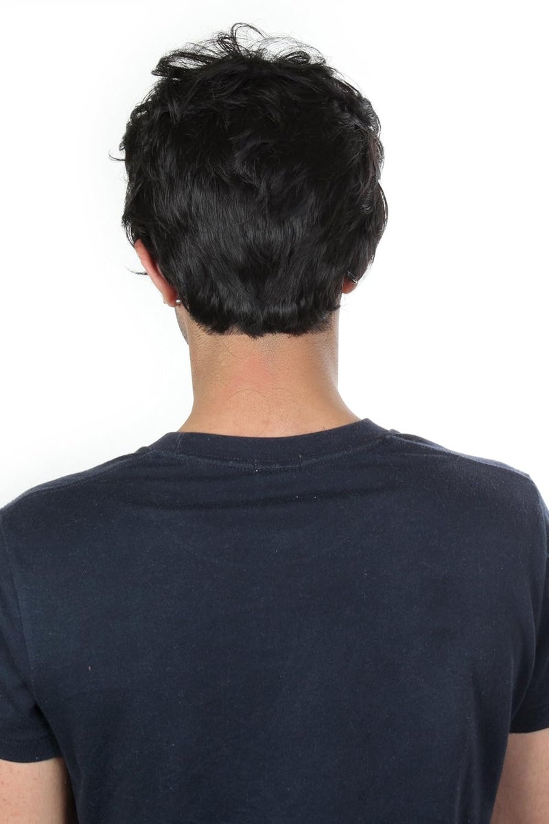 Ritzkart Riktzkart HANDSOME LOOK black short Synthetic Men wig Hot heat resistant Party hair 895 3 - Image 4