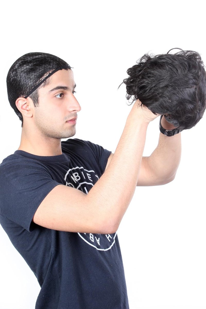 Ritzkart Riktzkart HANDSOME LOOK black short Synthetic Men wig Hot heat resistant Party hair 895 3 - Image 5
