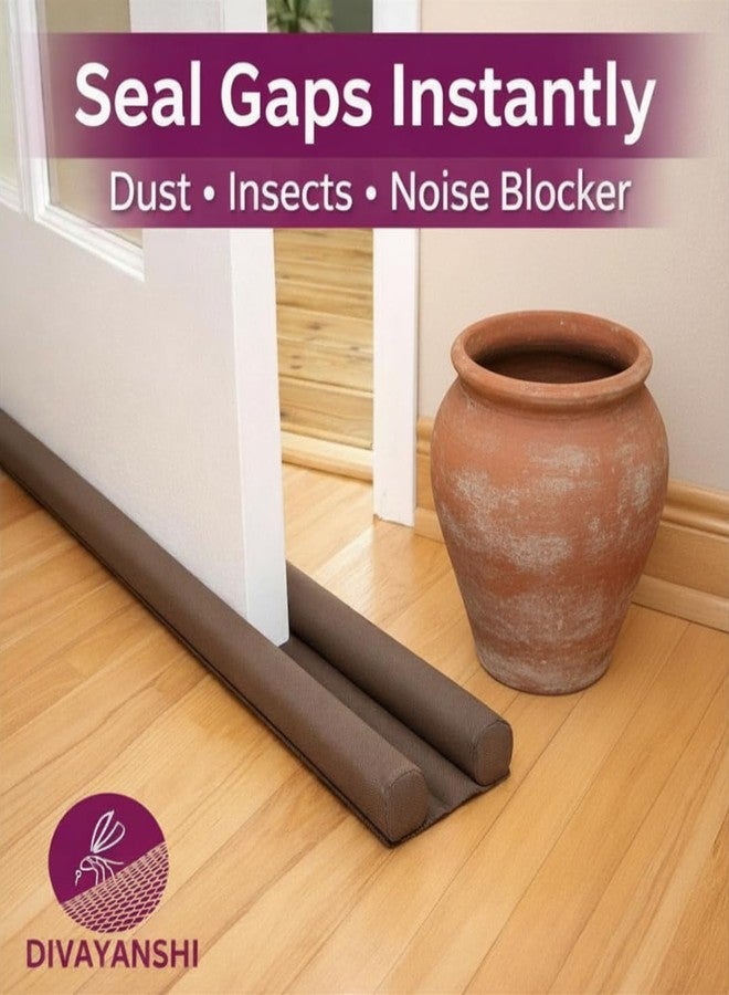 Divayanshi Door Dust Stopper Under Door Seal | Twin Draft Guard for Bottom Gap | Blocks Dust, Insects & Noise | Easy Install Door Gap Filler for Home & Office- (Pack of 2) - Image 2