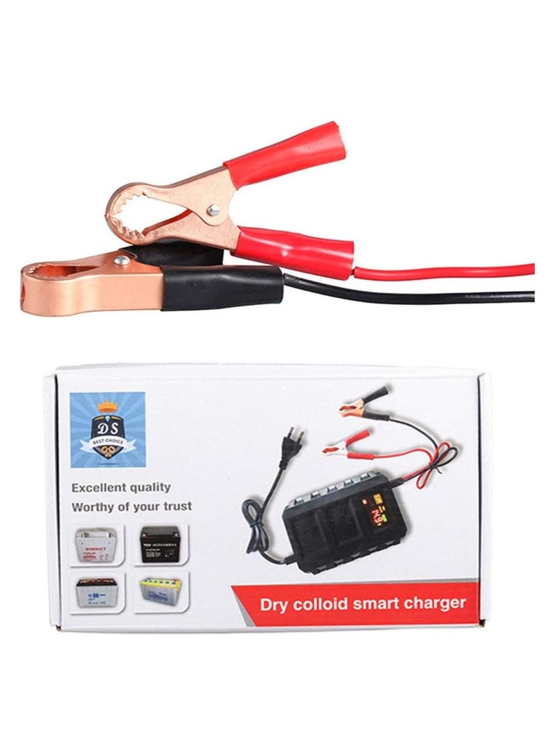 Car Battery Charger, 12V 20A Smart Battery Charger, Lead-Acid Battery Charger with LED Digital Screen for Car Motorcycle