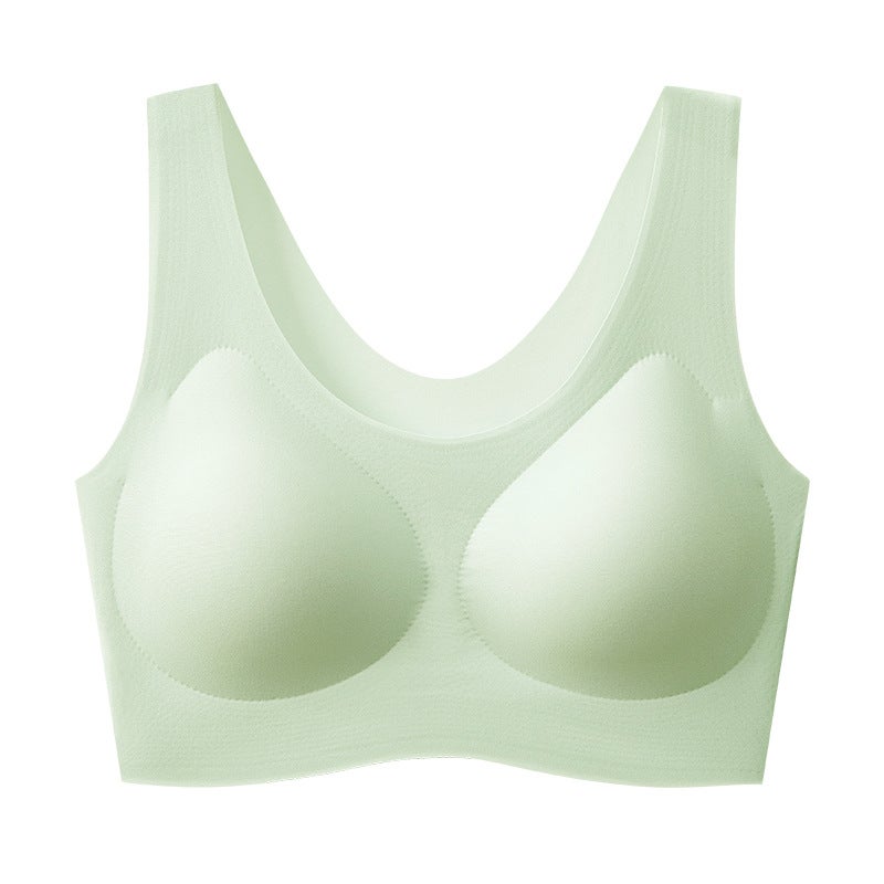 Seamless Invisible Foundation Tank Top Bra for Women White Peach - Image 3